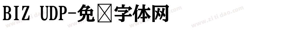 BIZ UDP字体转换